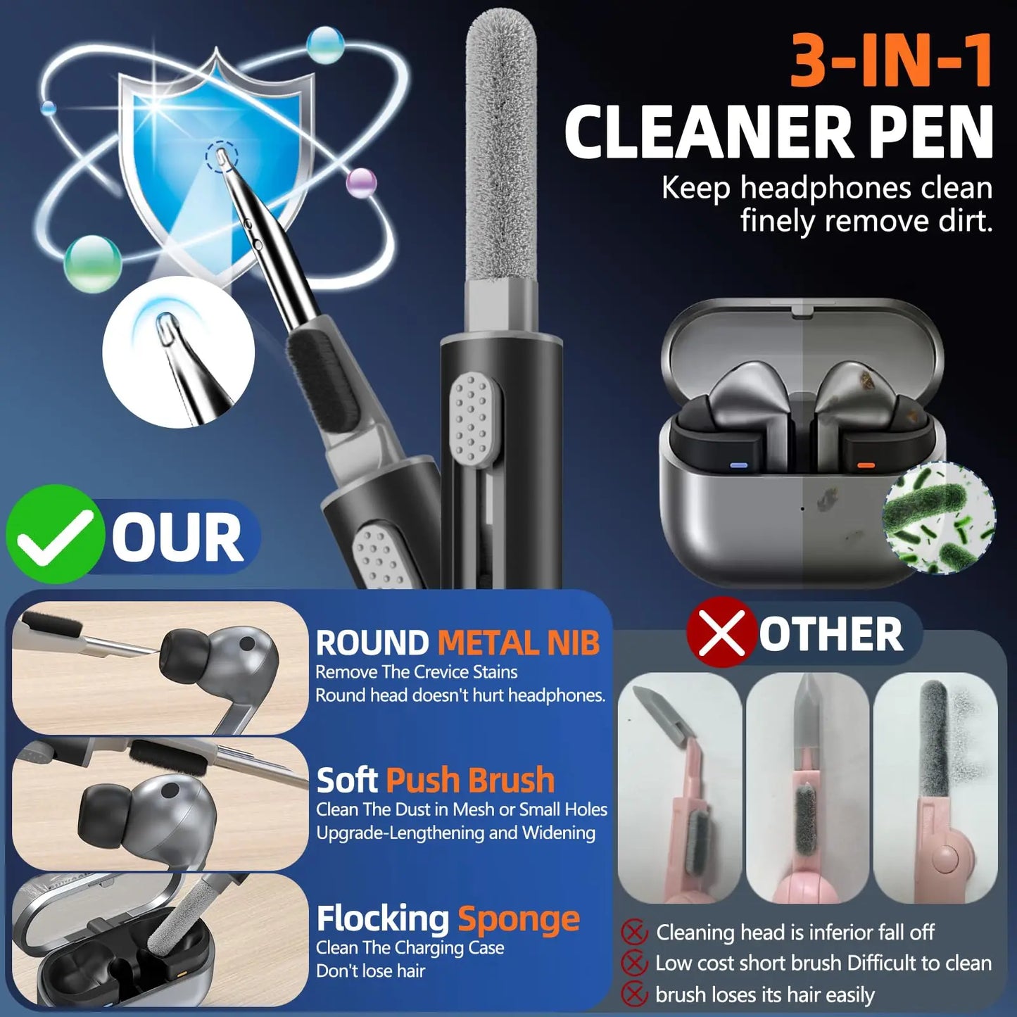 Case for New Airpods Pro 2025 Case PU Leather Grain Case with Keyring Airpod Wireless Earphone Accessoris for Airpods 4Th Cases